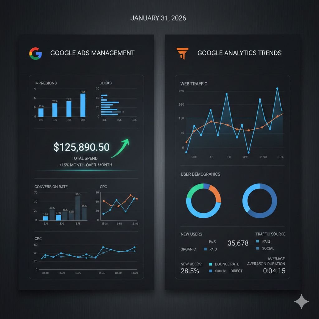 google ads management analytics